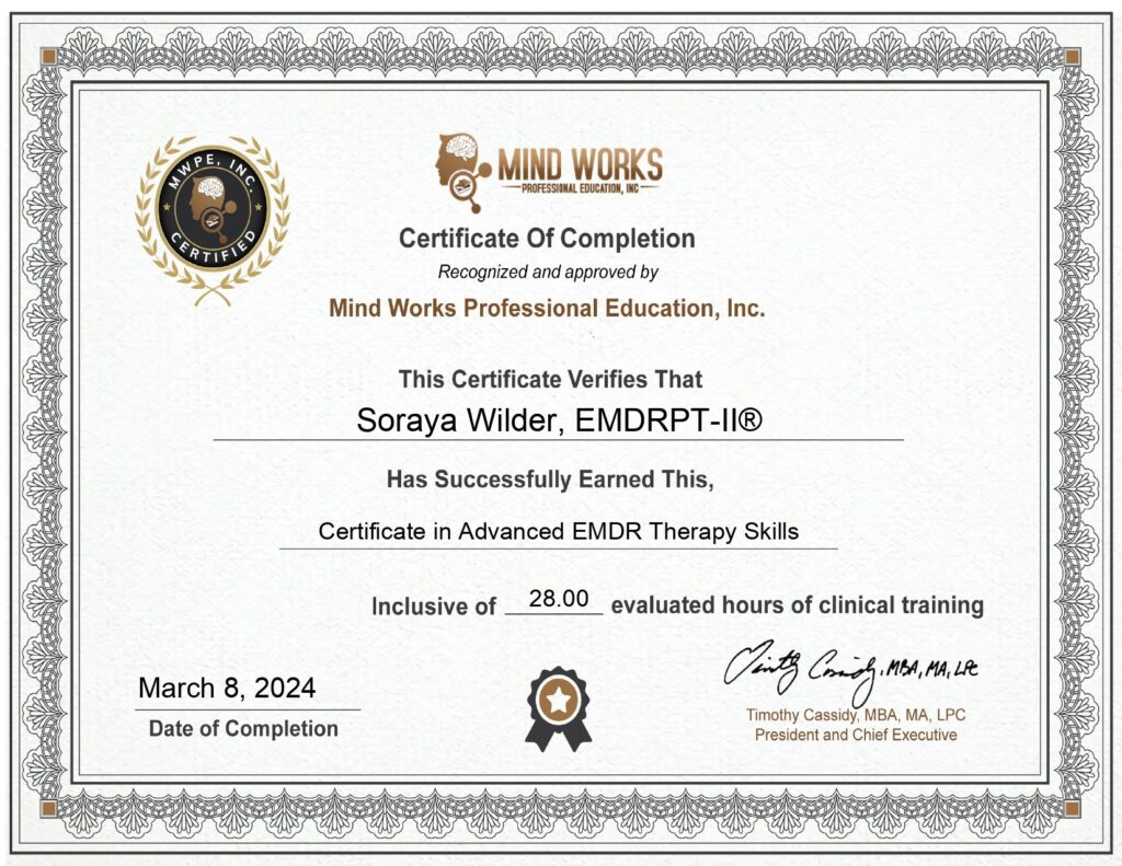 Soraya-Wilder-Certificate-